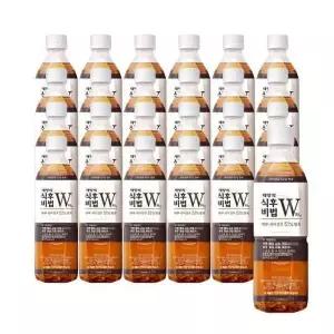 [하프클럽/기타]W차 식후비법 식이섬유 건강음료 수분보충 500ml 24개 GST