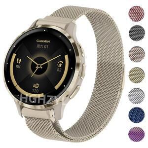 가민 호환 베뉴 3s 베뉴41mm 2 플러스 2s 밴드 시계 비보액티브 5 4 4s 포러너 245 255s 265s용 메탈 스트