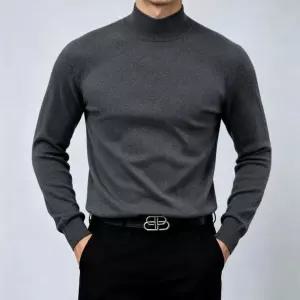 남성 반하이넥 모크넥 니트 가을 겨울 슬림핏 데일리 이너 스웨터