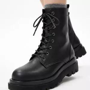 ELCANTO 인텐스 여성 플랫폼 아웃솔 레이스업 워커 5cm LCWA24I24V
