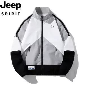 지프 JEEP SPIRIT  봄가을 남성 캐주얼 오버핏 코트 배색 상의 코디 자켓 JP42987