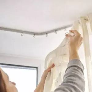 [콩심팥심]곡선 커튼레일 곡선커튼레일 셀프커튼레일 병원커튼레일