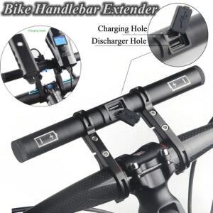 충전식 배터리 자전거 핸들 바 브라켓, 거치대 헤드라이트 보조배터리 MTB