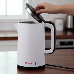 키친아트 이중단열 스텐 무선 전기 포트 주전자 1.8L/대용량/다용도/차포트/커피/학교/탕비실/용/주방/가정