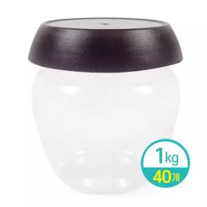 PET 단지 항아리 플라스틱통 김치 고추장 저장병 (1kgx40개)
