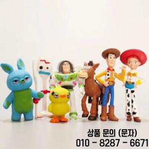 핫7종 세트 토이 스토리 4 액션 피규어 장난감 우디 제시 버즈 라이트이어 포키 돼지 곰 모델 인형 생일 선