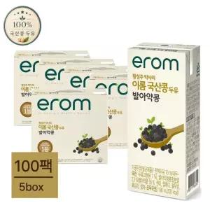 이롬황성주 국산콩 발아약콩 두유 190ml x 100팩