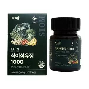 STOM 스톰 식이섬유정 1000 500mg x 60정 1개 / 써클