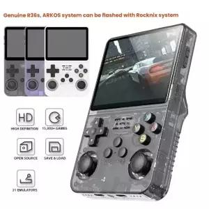 휴대용 레트로 게임기 R36S 3.5인치 IPS 스크린 128GB