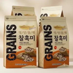 삼원농산 2025년산 검정쌀 찰흑미 햅쌀 20kg 4개