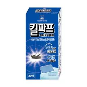 킬파프 파워 모기매트 훈증기 전자 모기향 리필 30개입 연소기 모기약 모기기피제