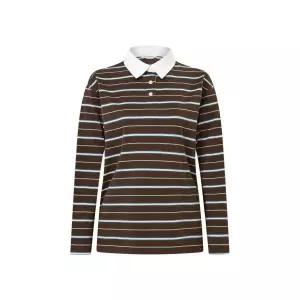 아이더 EIDER COCO (코코) 여성 스트라이프 폴로 티셔츠_Brown_DWU26244E7 DWU26244E7 290569