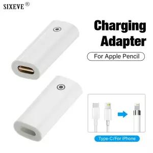 apple 호환 Pencil 1 2 용 충전기 어댑터 ipad 호환 Pro 러스 펜 충전 USB C조명 USBC-L 암 케이블 커넥터