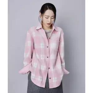 THEATG 26FW 플리스 체크 셔츠자켓