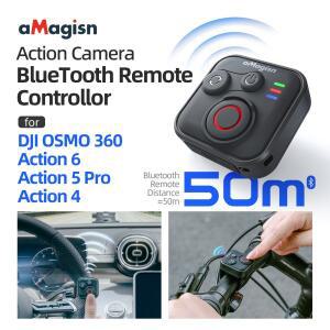 DJI OSMO 360 Action 6 5 Pro /4용 블루투스 무선 리모컨(스포츠 카메라 액세서리용 손목 스트랩 )