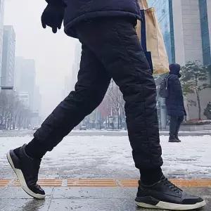 핫앤핫 겨울 방한바지 기모 등산 겨울 남자 방수 작업바지
