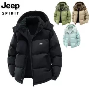 지프 JEEP SPIRIT 남녀공용 겨울 아웃도어 코듀로이 도톰한 방한 패딩 탈부착 모자 등산 방수 방풍자켓