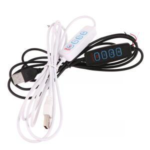LED 삼색 디밍 컬러 스위치 케이블 디머 4키 컨트롤러 2CH 저전압 CCT 바이컬러 조명 1.5m USB 5V