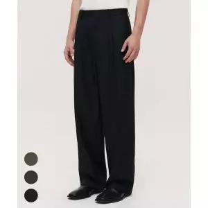 수아레 SUARE 울 블렌드 원 턱 슬랙스 3 COLOR