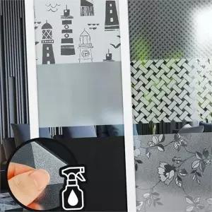 유리창 시트지 열차단 암막 불투명 창문 시트지 무점착 화장실 베란다 필름지 사무실 썬팅지 시트 안개