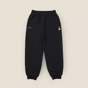 키즈 기모 안감 트레이닝 조거 팬츠 FK2FPF3002F BLK