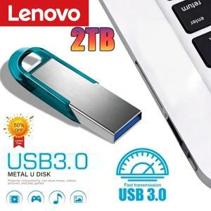 레노버 2TB USB 3.2 메탈 플래시 드라이브 초고속 512GB 펜 차량 및 컴퓨터용 휴대용 스틱