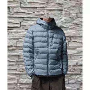 MUSINSA STANDARD [시티 레저] 후디드 라이트 다운 재킷 [문 블루]