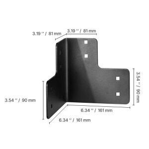 4개입 6.5x6.5x6.5인치 금속 코너 브래킷 작업대 테이블 설치용 고강도 지지대