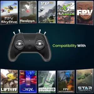 FPV 드론 시뮬레이터 원격 제어 8CH 비행 훈련 시스템 비행 시뮬레이터 컨트롤러 USB for Windows 1011 PC
