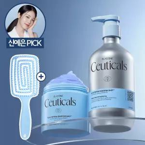 [모발강화/탄력케어] 엘라스틴 수티컬즈 스칼프 리뉴 샴푸 480ml  헤어팩 마스크 230ml (+브러쉬 2종 중