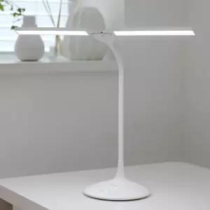 프리즘 LED 스탠드 PL-1400 충전식 무선 시력보호 듀얼헤드 각도조절 책상 조명