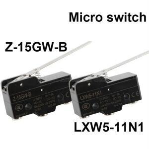 1Pcs LXW5-11N1/Z-15GW-B 15A 380V 마이크로 리미트 스위치 롱 레버 암 SPDT 스냅 액션 트래블