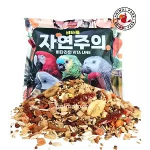[애니몰파크]비타폴 자연주의 비타라인 컴플리트 대형 앵무새 먹이 zvp-4248 맛보기 100g