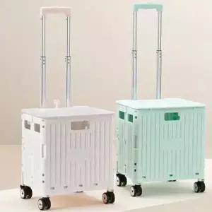접이식 폴딩 카트 쇼핑 미니 핸드 시장 바구니 손수레 마트 학교 캐리어 WYC01