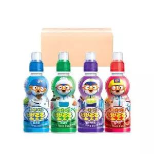 팔도 뽀로로 음료수 235ml 4종 혼합 24입 (밀크6 + 딸기6 사과6 블루베리6)
