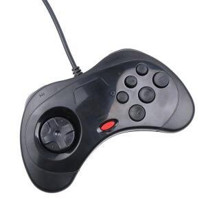 6버튼 USB 클래식 유선 게임패드 세가 새턴 조이패드 시스템용 조이스틱 PC 맥용