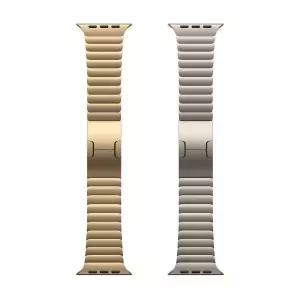 새롭게 출시된 애플 워치 42mm 링크 브레이슬릿 밴드 (래디언트 골드 / 내추럴)