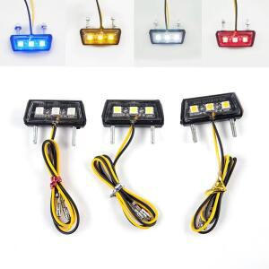 오토바이 수정 번호판 LED 라이트, 방수 12V