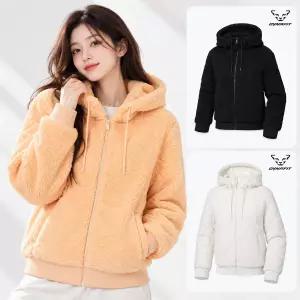 다이나핏 YWW22152 여성용 뽀글이 후드집업 BIANCA (비앙카) 플리스 자켓_GNWJ