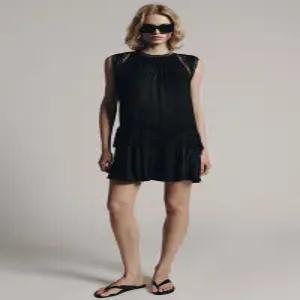 ZARA ZW 컬렉션 레이스 미니 원피스 - 블랙 6895/255/800
