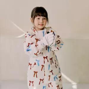 요바프 방수 스노우수트 방한 유아 스키복 키즈 패딩 우주복 눈썰매옷 / 리본