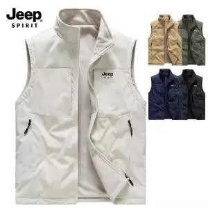 지프 JEEP SPIRIT 남녀공용 양면 후리스 조끼 리버시블 베스트 플리스 8822 7986