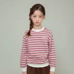 (스타필드 수원점)(스타일노리터)루미 스트라이프 맨투맨