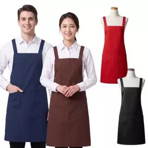 카페 작업복 베이직 유치원 공방 어린이집 주방  체험학습 미술 데일리 식당 앞치마