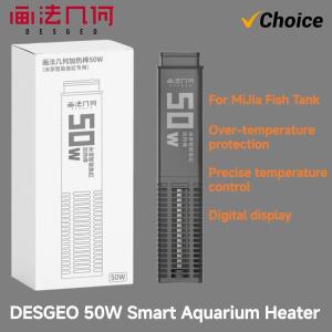 DESGEO 50W 스마트 어항 히터 앱 제어  미지아 스마트 정온 정밀 온도 조절기