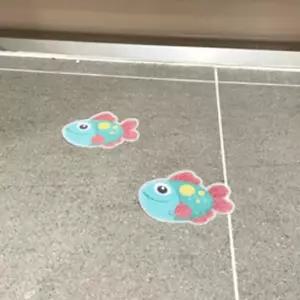 [BZJLORMC_51CE]욕실바닥 논슬립테이프 미끄럼방지 물고기