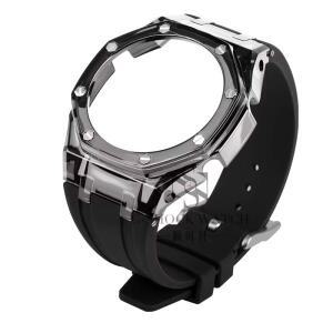 카시오크 GA-2100 투명 케이스 실리콘 고무 스트랩 G-쇼크 베젤 시계줄 스트랩 액세서리)