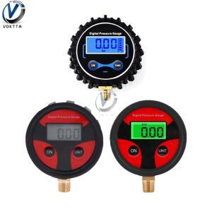 Voktta 1/4 200 PSI 디지털 타이어 공기압 게이지 LCD 백라이트 자동차용 압력계