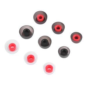 QCY T1 T2 T5 E10 ZS10PRO C12ZSX 이어팁 용 6Pcs 실리콘 팁 Jabra Elite 75t 플매트 카펫 러그 4-5mm