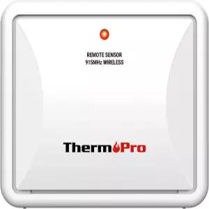 915MHz 실내 온도계 습도 모니터를 위한 ThermoPro TX-2 피팅 방수 송신기 추가 실외 센서 배터리 포함